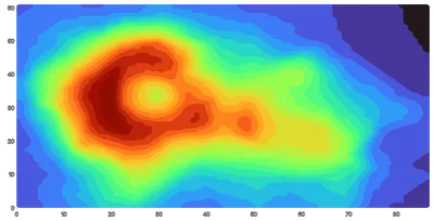 Contour - volcano-filled-interactive